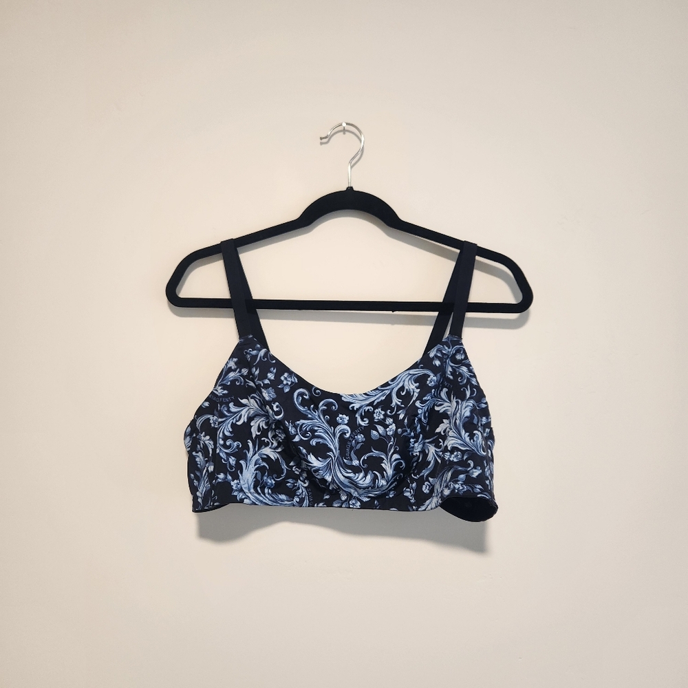 Savage X Fenty Microfiber Unlined Bralette In All Night Navy Sway Me Size 2X